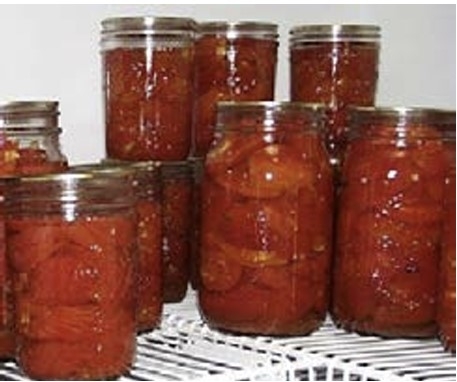 jars of tomateoes