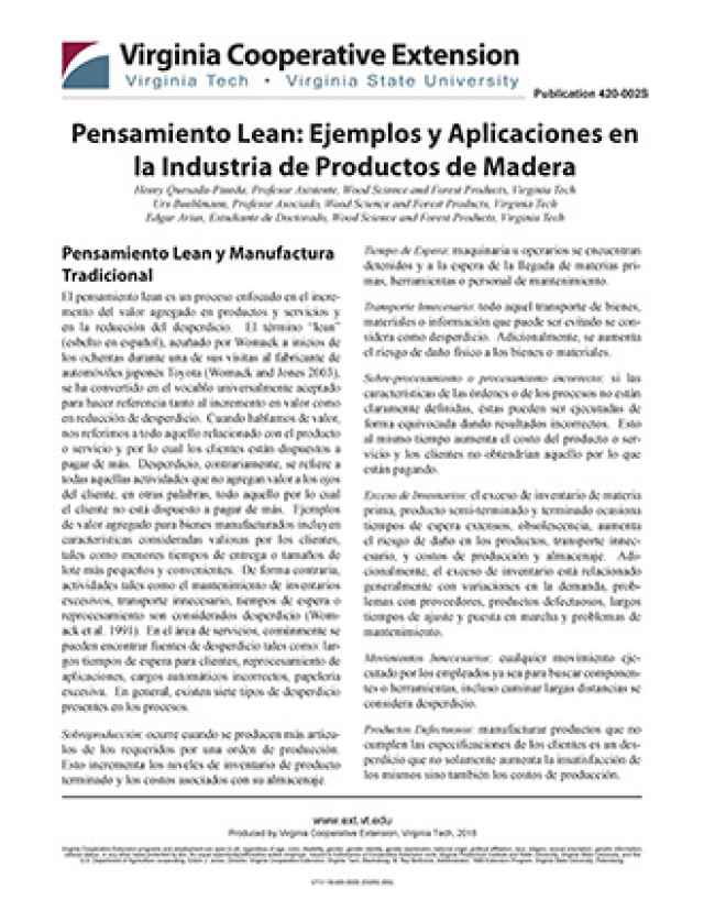 Pensamiento Lean: Ejemplos y Aplicaciones en la Industria de Productos de Madera