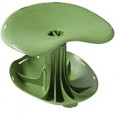 Garden Rocker Original Comfort Seat. The garden rocker is a stool with a rounded bottom for rocking.