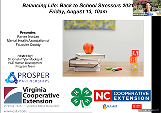 Cover for publication: Balancing Life: Coping with Back to School Stressors