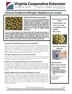 Cover, Common Foodborne Pathogen: Staphylococcus aureus
