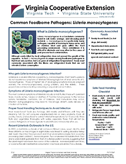 Cover, Common Foodborne Pathogens: Listeria monocytogenes
