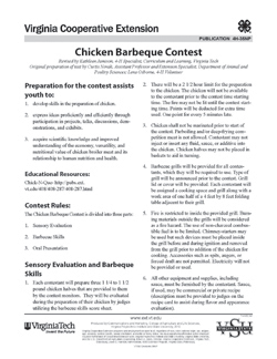 Cover, Chicken Barbeque Contest JPG