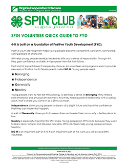 JPG=SPIN Volunteer Quick Guide to PYD