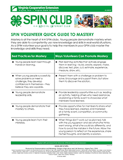 JPG=SPIN Volunteer Quick Guide to Mastery