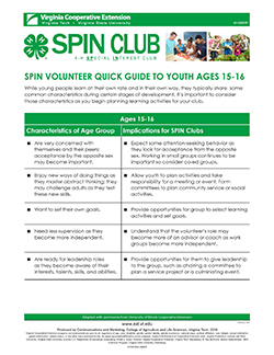 JPG=SPIN Volunteer Quick Guide to Youth Ages 15-16