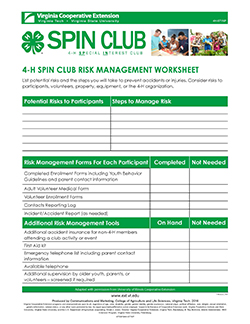 JPG-4H SPIN Club Risk Management Worksheet-JPG