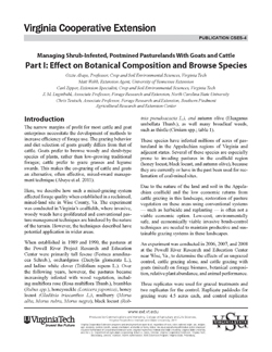 Managing shrub-infested post mined- pasturelands with goats and cattle image