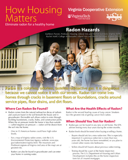 Cover, How Housing Matters; Eliminate radon for a healthy home JPG
