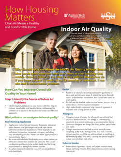 Cover, How Housing Matters: Indoor Air Quality JPG