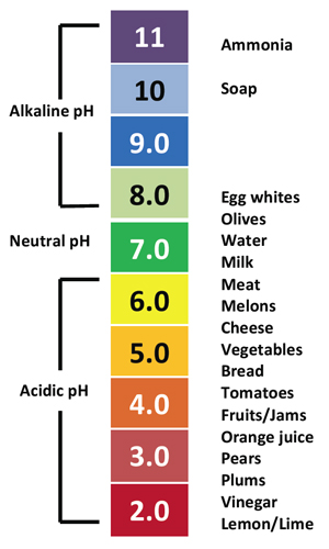 Image acidity scale