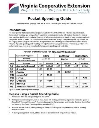 Cover of Pocket Spending Guide