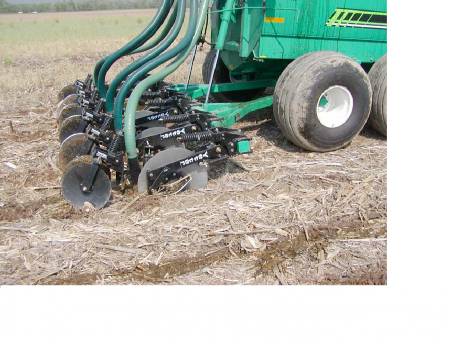 Photograph of one type of liquid manure injection system currently available.