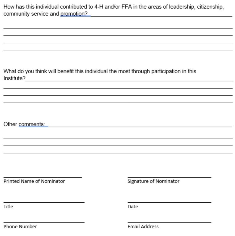 Nomination Form 2