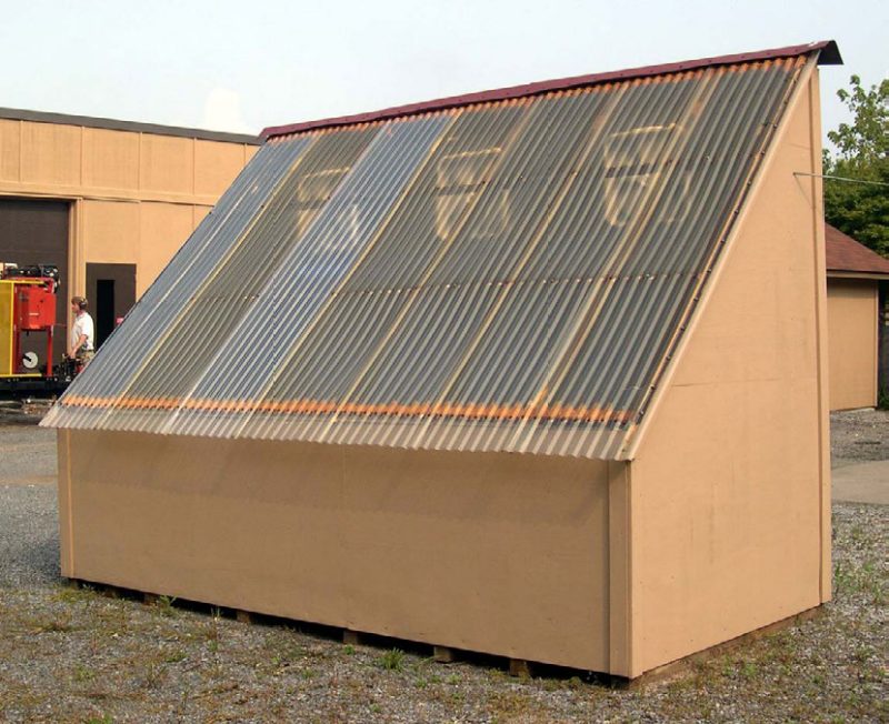 Photo of Solar-heated dry kiln