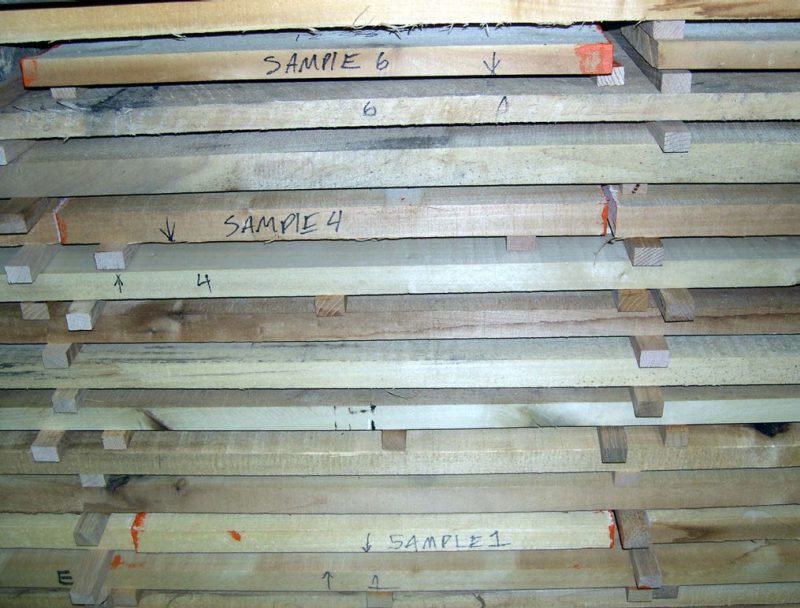 Photo of sample boards.