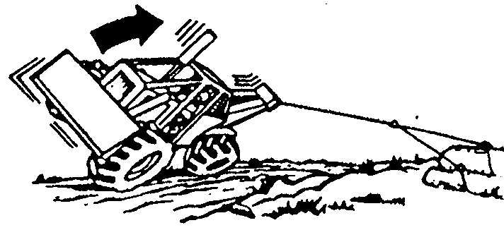an illustration of a skidder about to rollover