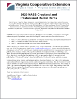 Cover for publication: 2020 NASS Cropland and Pastureland Rental Rates