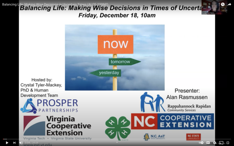 Cover for publication: Balancing Life: Making Wise Decisions in Times of Uncertainty