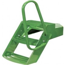 Green John Deere 3 step unit with right handrail