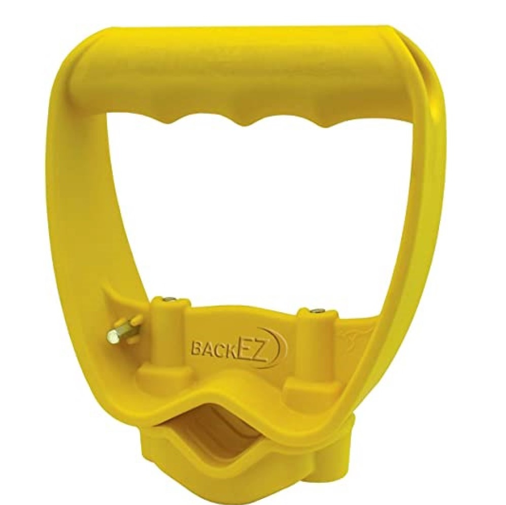 Back-Saving Tool Handle Attachment, Labor-Saving Ergonomic Shovel, or Rake Handle Add-on, Yellow