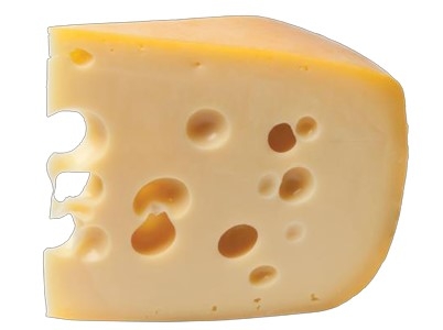 Wedge of cheese