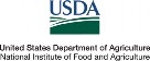 A logo of USDA