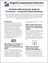 Cover for publication: Sanitation Monitoring for Seafood Processors
