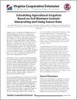 Cover for publication: Scheduling Agricultural Irrigation Based on Soil Moisture Content: Interpreting and Using Sensor Data