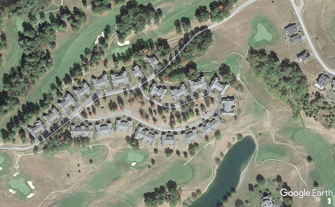 Google Earth image of Montgomery County, Virginia in 2017