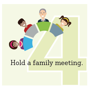 Step4. Hold a family meeting.