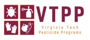 A logo for Virginia Tech Pesticide Programs.