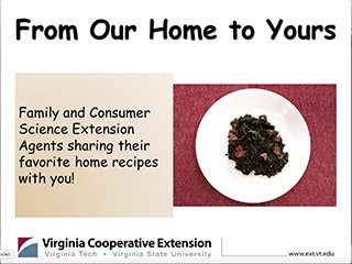 Cover for publication: From Our Home to Yours : Smothered Greens