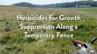 Cover for publication: Herbicides for Growth Suppression Along a Temporary Fence