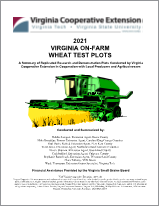 Cover for publication: 2021 Virginia On-farm Wheat Test Plots