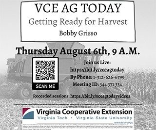 Cover for publication: VCE Ag Today: Getting Ready for Corn Harvest