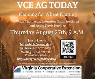 Cover for publication: VCE Ag Today: Planning for Small Grain Planting