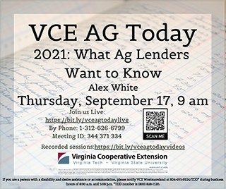 Cover for publication: VCE Ag Today: What Ag Lenders Want to Know