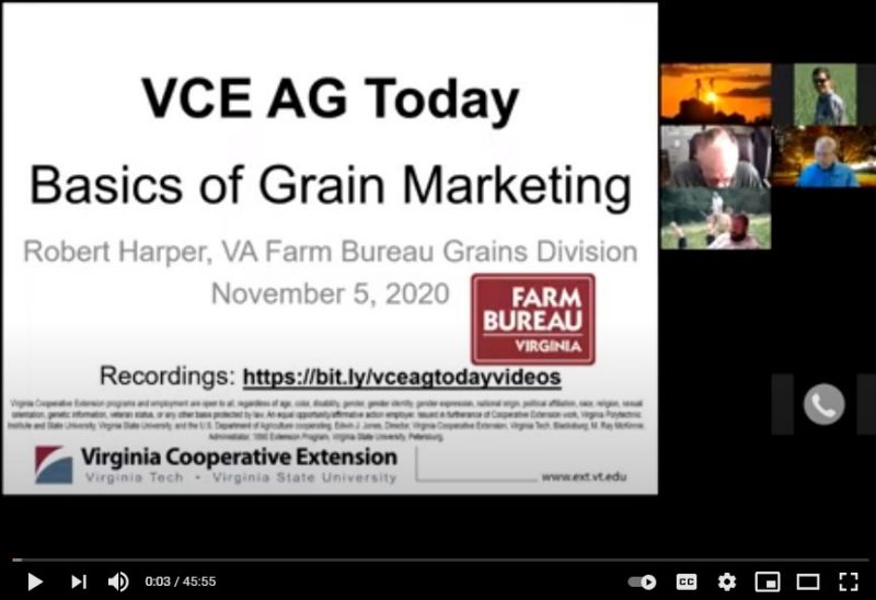 Cover for publication: VCE AG Today - Basics of Grain Marketing