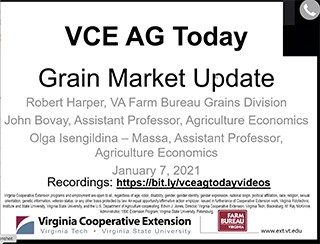 Cover for publication: VCE Ag Today: Grain Market Update