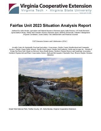 Cover of Situation Analysis Report - Fairfax County 2018