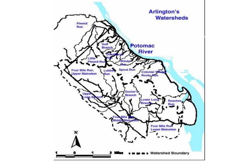 Arlington County Virginia Map.
