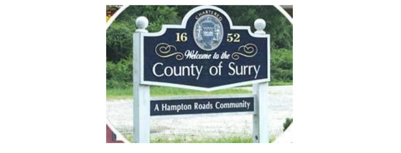 Surry County Welcome Sign.